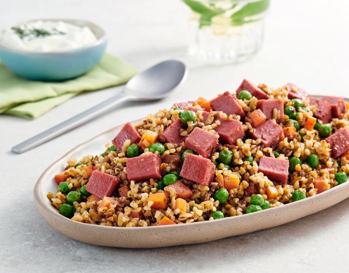 Piliç Salamlı Firik Pilavı