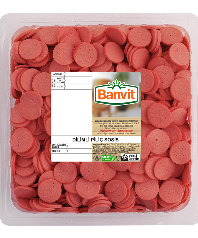 Banvit Dilimli Piliç Sosis 900 g