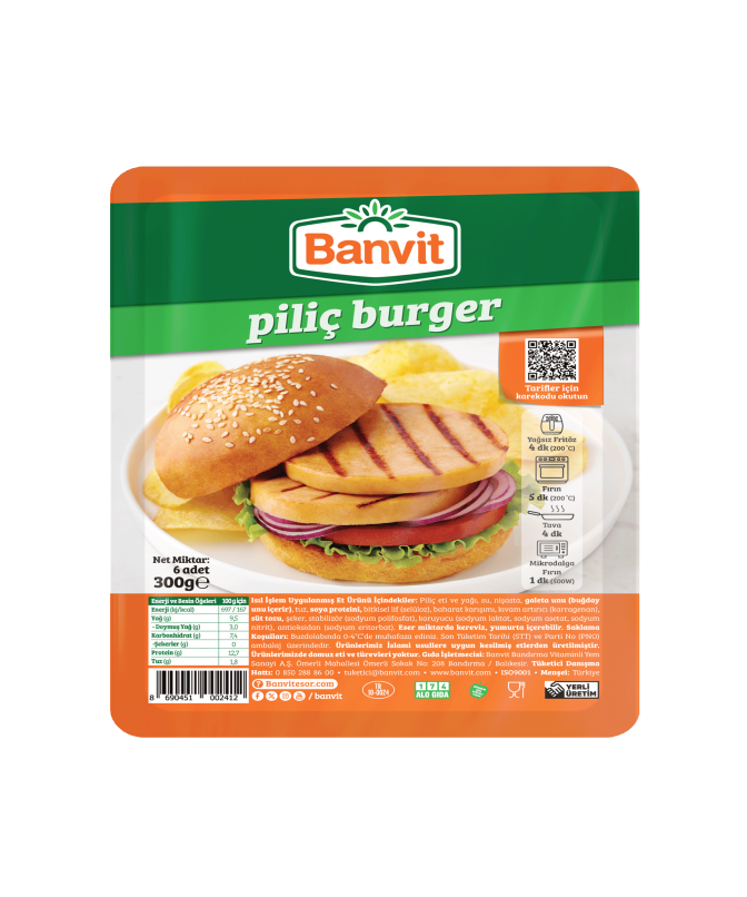 Banvit Piliç Burger 300 g