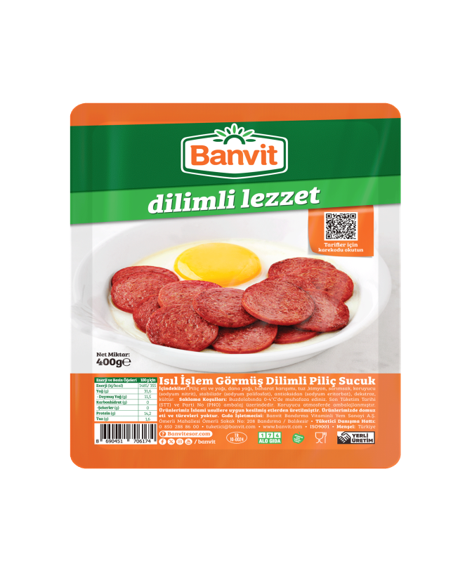 Banvit Piliç Dilimli Sucuk 400 g