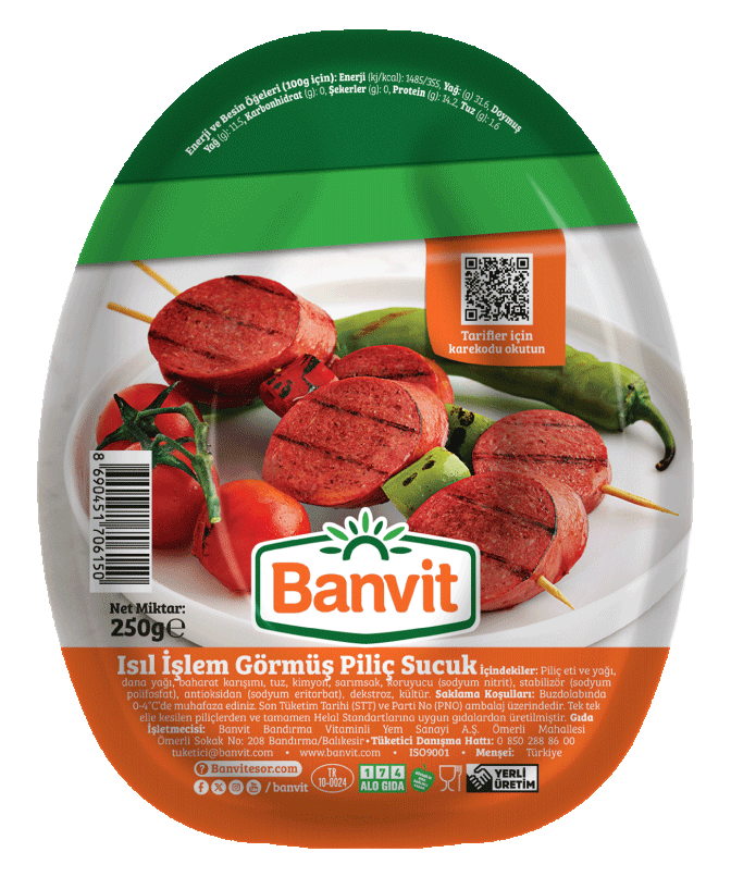 Banvit Piliç Sucuk 250g