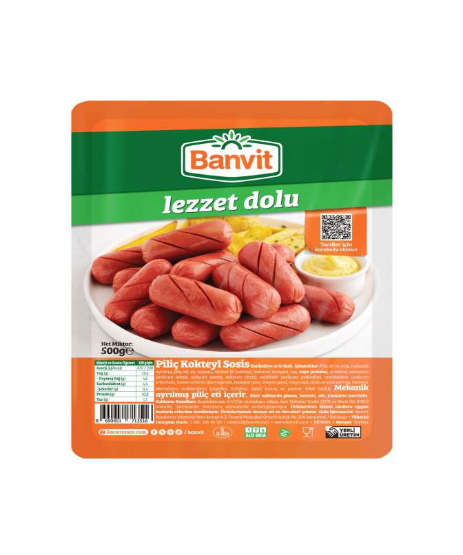 Banvit Piliç Kokteyl Sosis 500 g