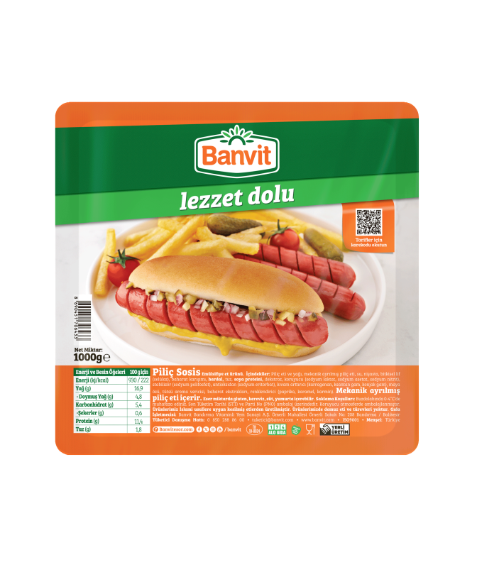 Banvit Piliç Sosis 1000 g