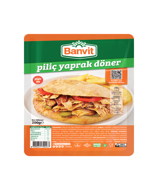 Banvit Piliç Yaprak Döner 200 g